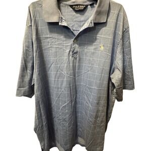 Polo Golf Mens XL Shirt Ralph Lauren Short Sleeves Light Blue and White Stripes